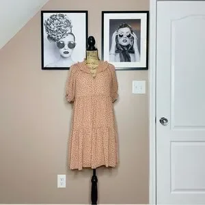 chinese dress ladies Fit N Flare Polka Dot Dress